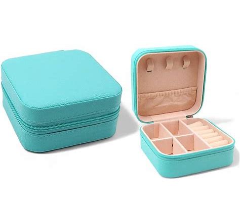 Plunder Square - Travel Turquoise Jewelry Box