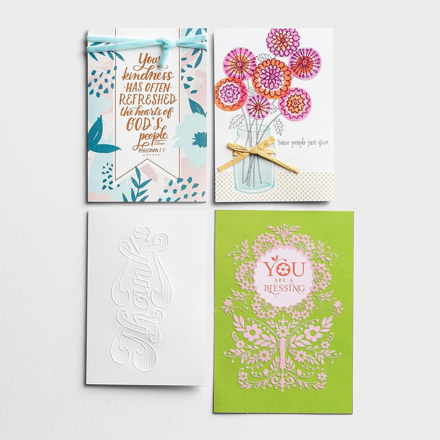 DaySpring - Thank You - 8 Appreciation Greeting Card Assortment with Envelopes