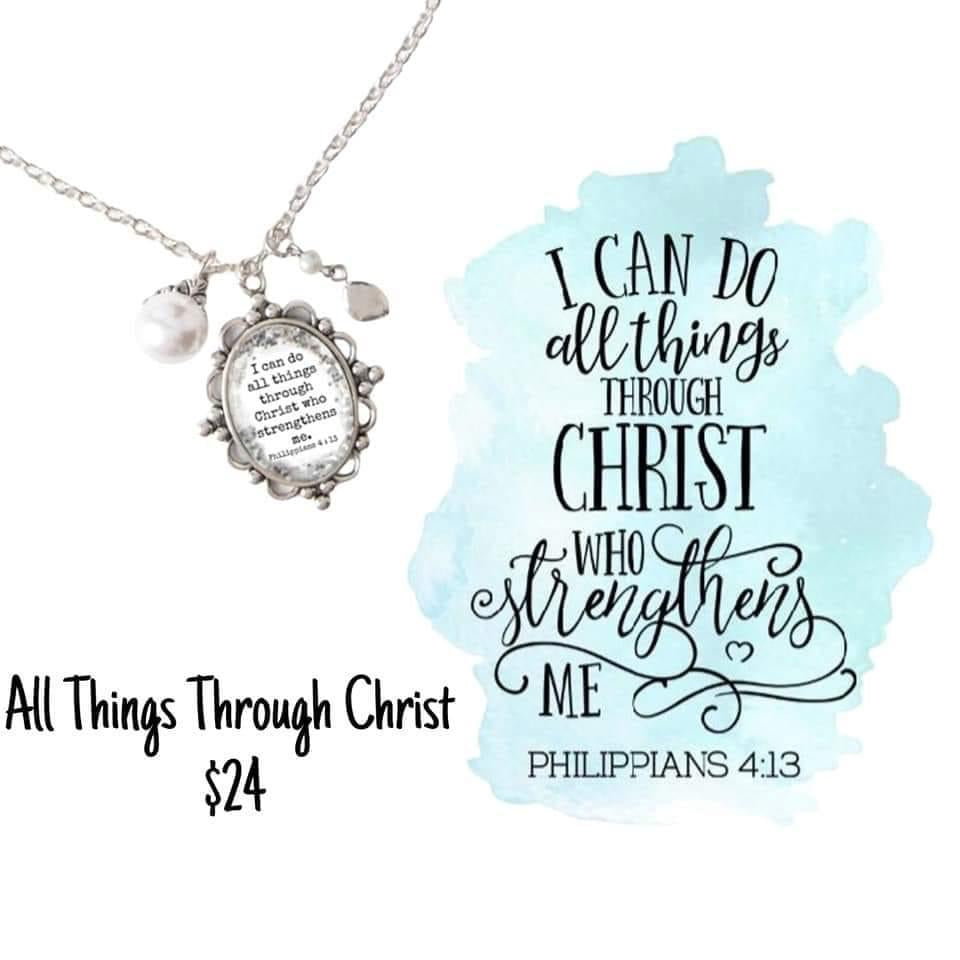 Plunder I Can Do All Things Through Christ Necklace