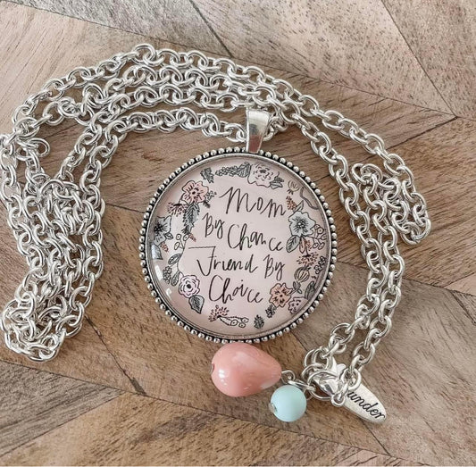 Plunder “Mom by Chance, Friend by Choice” Necklace
