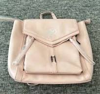 A109 Plunder Design Pink Leather Backpack/Purse