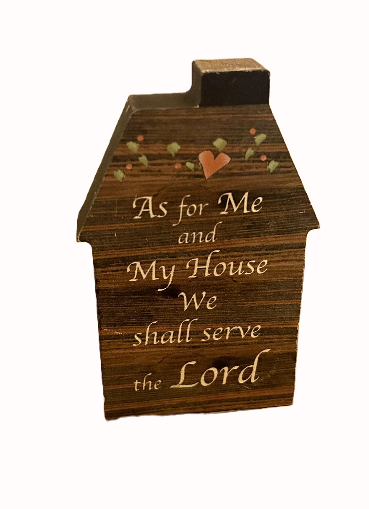 HD108 - Accept What Is... Small Wooden Home - 2 1/2" x 4 1/2"